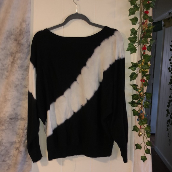Philosophy Tie Dye Black And White Soft Warm Sweater Size XL - Picture 6 of 13